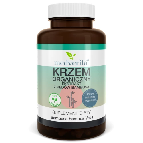 Medverita - Krzem Organiczny ekstrakt z pędów bambusa - 60 kapsułek Medverita - Krzem Organiczny ekstrakt z pędów bambusa - 60 kapsułek